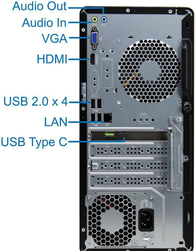 Alt view image 3 of 5 - HP Pro 290 G9 Tower Computer - Intel i9-12900K, 32GB Ram, 1TB NVMe SSD, DisplayPort, HDMI, VGA, USB Type-C,AX Wi-Fi, Bluetooth - Windows 11 Pro