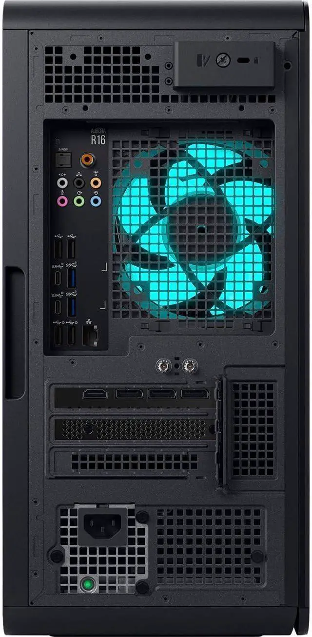 Alt view image 3 of 5 - Alienware Aurora R16 Gaming Computer -  Intel Core i9-14900K, 64GB RAM, 4TB NVMe SSD, Nvidia GeForce RTX4080 16GB Graphics, DisplayPort, HDMI, USB C, Built in WiFi, BT, Windows 11 HOME, Desktop, Black