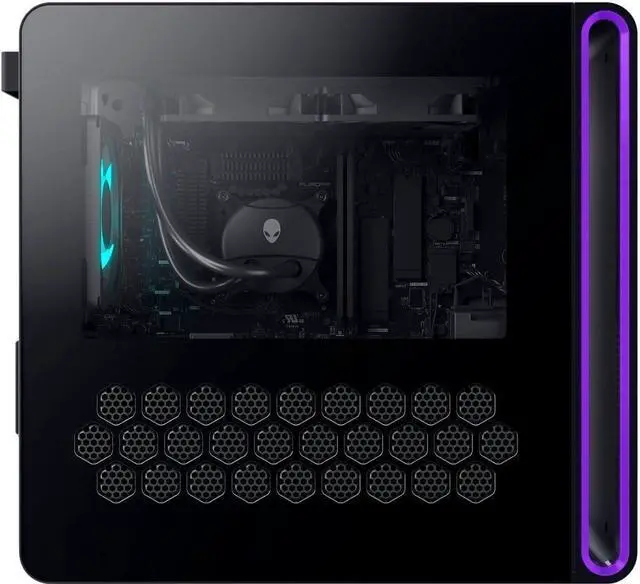 Alt view image 4 of 5 - Alienware Aurora R16 Gaming Computer -  Intel Core i9-14900K, 64GB RAM, 4TB NVMe SSD, Nvidia GeForce RTX4080 16GB Graphics, DisplayPort, HDMI, USB C, Built in WiFi, BT, Windows 11 HOME, Desktop, Black