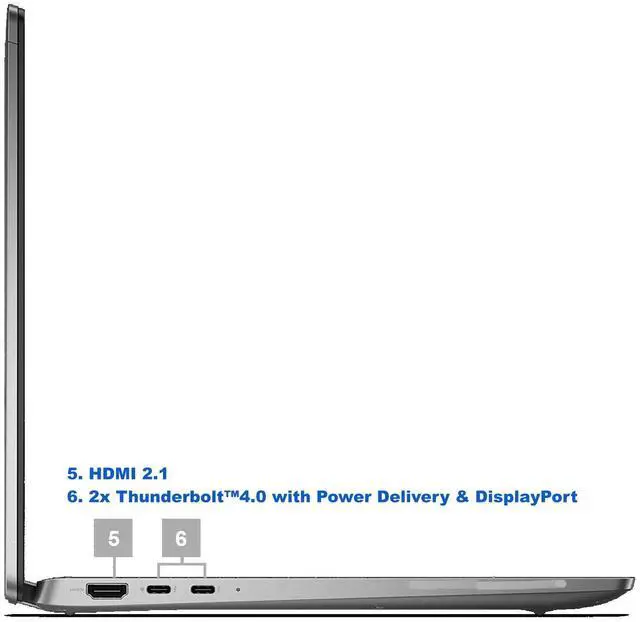Alt view image 3 of 5 - Dell Latitude 7450 14" FHD+ Ultralight Laptop, Intel Core Ultra 7-165H vPro, 32GB RAM, 2TB NVMe SSD, WiFi 7, BT, Webcam, HDMI, USB-C, Thunderbolt, Backlit Keyboard, Win 11 Pro