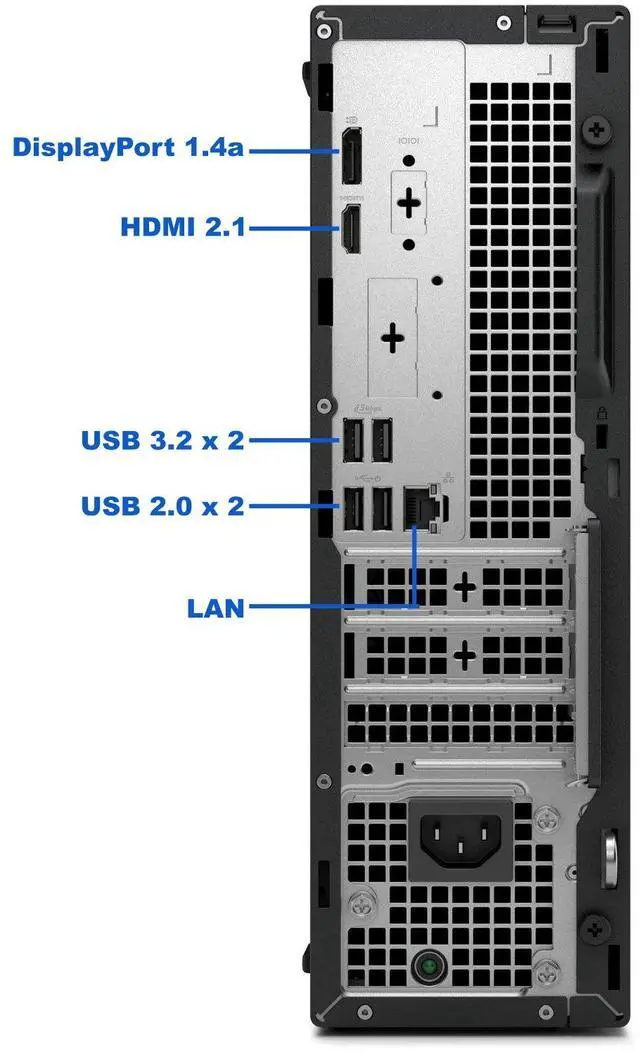 Alt view image 3 of 6 - Dell Pro Slim QCS1250 Desktop Computer Next-Gen OptiPlex Version, Intel Core i9-12900K, 64GB RAM, 2TB NVMe SSD,DisplayPort, HDMI, USB-C, Wi-Fi, Bluetooth, Windows 11 Pro - AI Copilot