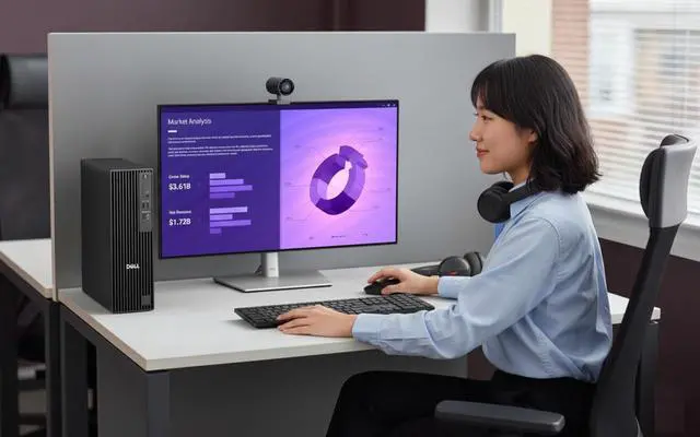 Alt view image 5 of 6 - Dell Pro Slim QCS1250 Desktop Computer Next-Gen OptiPlex Version, Intel Core i9-12900K, 64GB RAM, 2TB NVMe SSD,DisplayPort, HDMI, USB-C, Wi-Fi, Bluetooth, Windows 11 Pro - AI Copilot