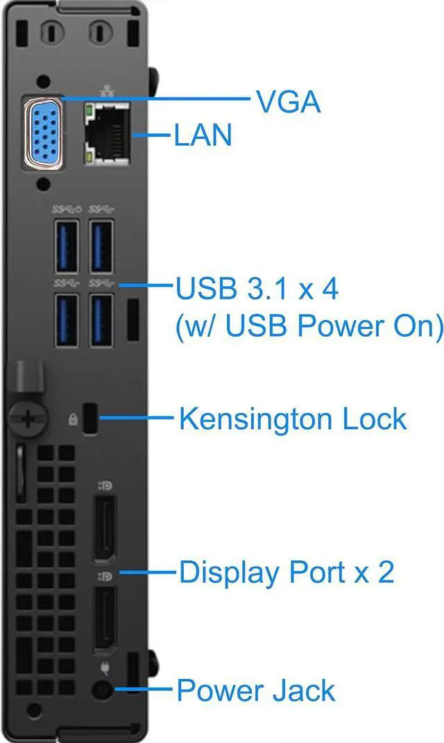 Alt view image 3 of 4 - Dell OptiPlex 5090 Micro Desktop Computer, Intel Core i5-10500T Upto 2.3GHz - 16GB RAM, 1TB NVMe SSD, AC Wi-Fi, Bluetooth, USB Type-C, DisplayPort, HDMI, VGA - Windows 11 Pro