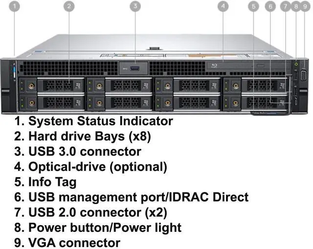 Alt view image 2 of 7 - Dell Precision 7920 Rack Server | Dual Intel Xeon Platinum 8260M (48 Cores Total) , 256GB RAM, 4x 4TB 2.5" SSD, Raid 5, USB, Windows Server 2025, High-Performance PC Workstation
