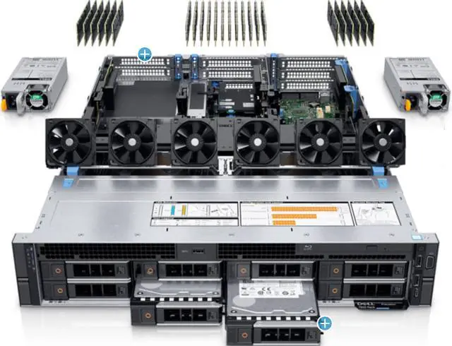 Alt view image 6 of 6 - Dell Precision 7920 Rack Server, Dual Intel Xeon Gold 6246 (24 Cores Total), 256GB RAM, 4x 4TB 2.5" SSD, Raid 5, Nvidia RTX A6000 48GB Graphics, Windows Server 2025, High-Performance PC Workstation