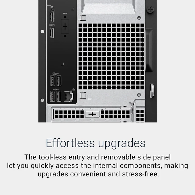 Alt view image 4 of 7 - Dell Tower Desktop ECT1250 Business PC Intel Core Ultra 7-265 Processor 32GB DDR5 RAM 2TB M.2 SSD Intel UHD Graphics Windows 11 Home Office & Productivity Desktop Computer