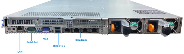 Alt view image 3 of 5 - Dell PowerEdge R640 Rack Server | Dual Intel Xeon Platinum 8260 (48 Cores Total), 256GB RAM, 4x 4TB 2.5" SSD, Raid 5, Windows Server 2025, Enterprise High-Performance Workstation