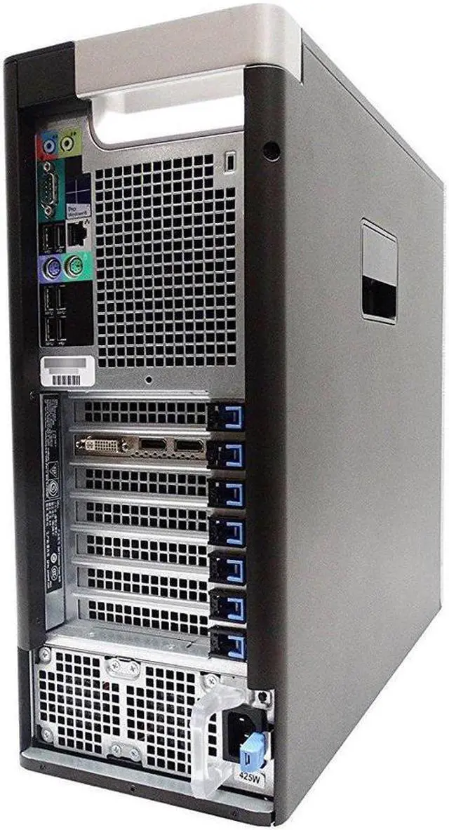 Alt view image 4 of 4 - Dell Precision T5810 Workstation Server, Intel Xeon E5 1620 v3 3.5GHz, 256GB SSD + 4TB HDD, 32GB RAM, 4GB Nvidia Quadro K2200 4K 4-Monitor Support Video Card, USB 3.0, WIFI, Bluetooth, Windows 10 Pro