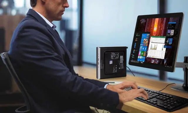 Alt view image 4 of 7 - HP EliteDesk 800 G3 Mini PC, Intel Core i5-7500T Upto 3.3GHz, 16GB RAM, 256GB SSD, VGA, 2x DisplayPort, Windows 10 Pro