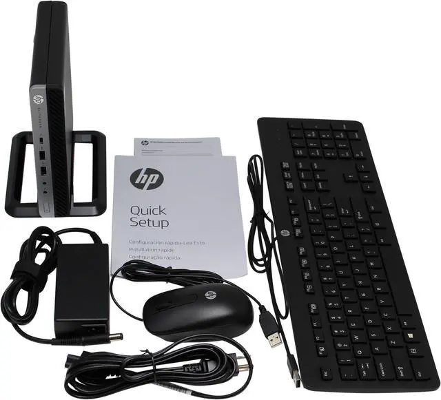 Alt view image 5 of 7 - HP EliteDesk 800 G3 Mini PC, Intel Core i5-7500T Upto 3.3GHz, 16GB RAM, 256GB SSD, VGA, 2x DisplayPort, Windows 10 Pro