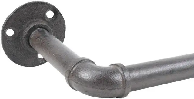 Alt view image 4 of 4 - Treasure Gurus Rustic Metal Wall Mount Pipe Toilet Paper Roll Holder Bathroom TP Rack Industrial Decor