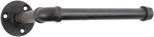 Main image of Treasure Gurus Rustic Metal Wall Mount Pipe Toilet Paper Roll Holder Bathroom TP Rack Industrial Decor