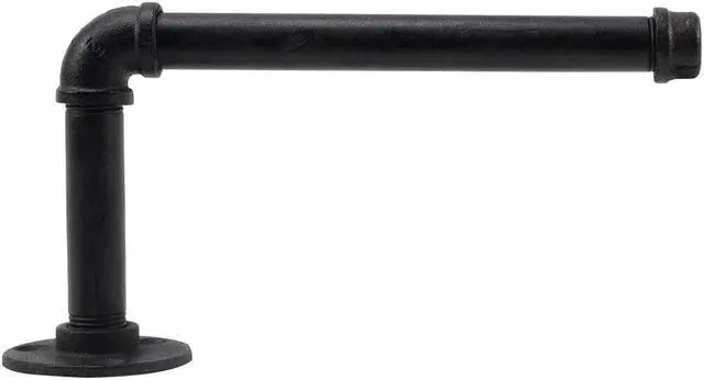 Alt view image 3 of 4 - Treasure Gurus Rustic Metal Wall Mount Pipe Toilet Paper Roll Holder Bathroom TP Rack Industrial Decor