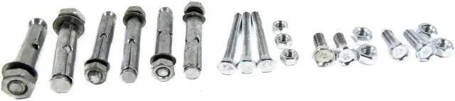 Alt view image 4 of 5 - Treasure Gurus 20pc Concrete Masonry Nut Bolt Anchor Sleeve Assortment DIY Home Project Hardware Kit