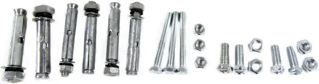 Alt view image 2 of 5 - Treasure Gurus 20pc Concrete Masonry Nut Bolt Anchor Sleeve Assortment DIY Home Project Hardware Kit