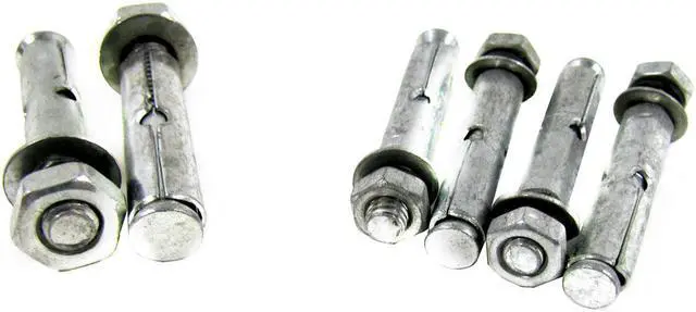 Alt view image 3 of 5 - Treasure Gurus 20pc Concrete Masonry Nut Bolt Anchor Sleeve Assortment DIY Home Project Hardware Kit