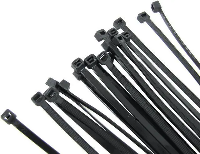 Alt view image 4 of 4 - Treasure Gurus 40pc 16" Long Heavy Duty Nylon Black White Zip Tie Set Large Locking Plastic Cable Wire Strap