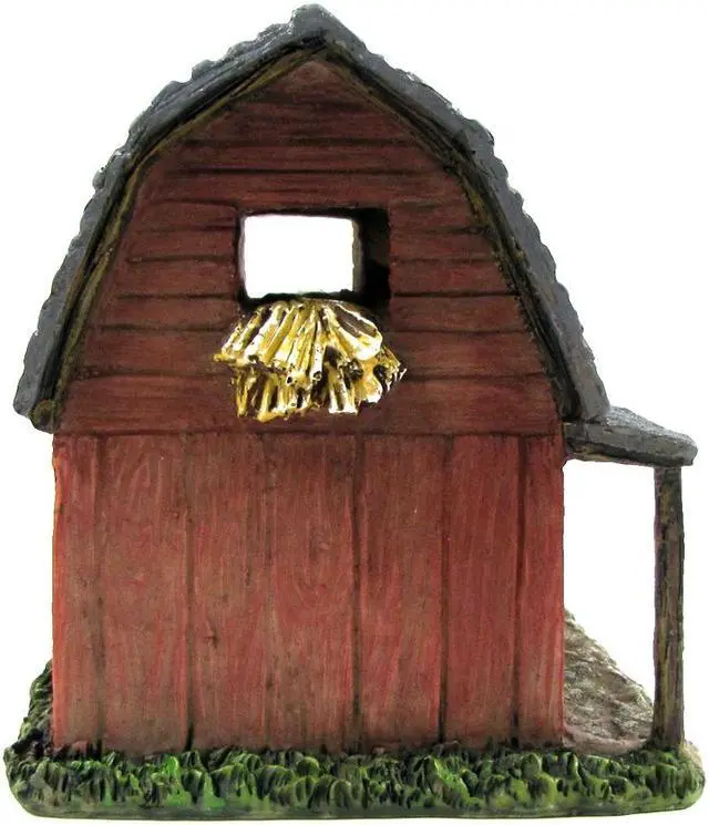 Alt view image 4 of 6 - Treasure Gurus Miniature Red Barn Fairy Garden House Accessory Mini Dollhouse Decor Outdoor Gnome Home Ornament
