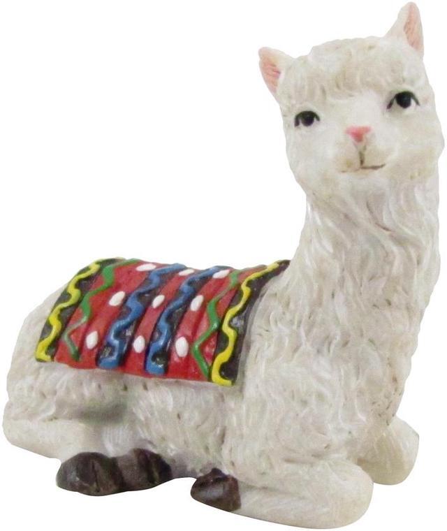 Miniature Llama Fairy Garden Figurine Accessory Alpaca Dollhouse Decor Ornament