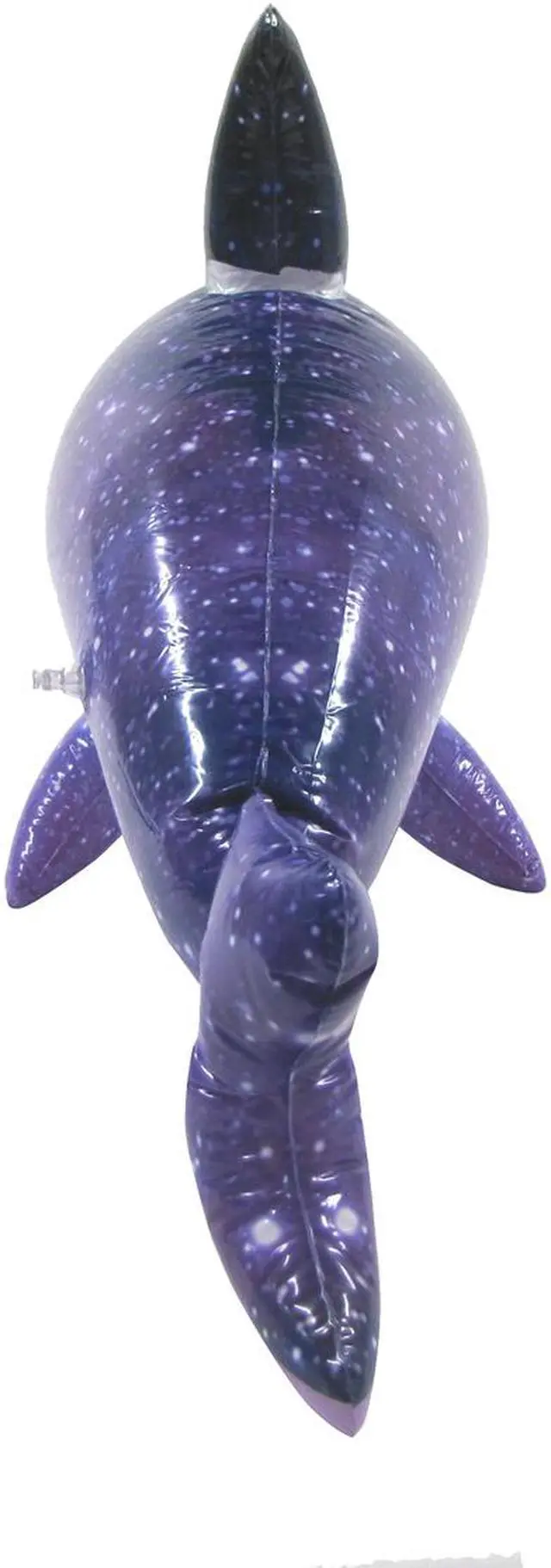 Alt view image 4 of 6 - Inflatable Galaxy Dolphin Pool Float - Night Sky Blow Up Decorations, Perfect for Dolphin Kids Birthday Party, Bedroom or Class Room Decor - Swimming Pool Floats, Water Toys - Sea Floaties Purple 32"