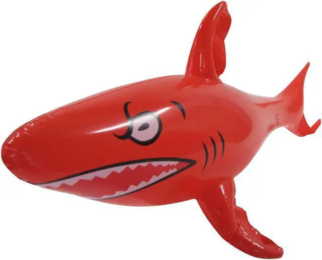 Alt view image 4 of 6 - Treasure Gurus 3pc Inflatable 45" Shark Set Swimming Pool Water Float Blow Up Toy Floaties Party Decor Prop