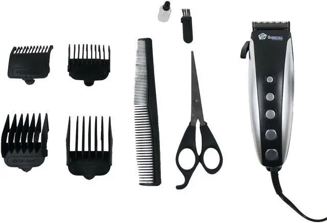 Alt view image 2 of 5 - Treasure Gurus 9pc Men's Professional Hair Clipper Cutter Set Beard Trimmer Haircut Kit Barber Scissors Salon Shears
