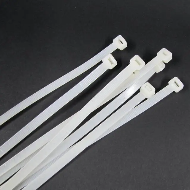 Alt view image 3 of 7 - Treasure Gurus 54pc Assorted Sizes Heavy Duty Nylon Black White Zip Tie Down Set Plastic Cable Wire Strap