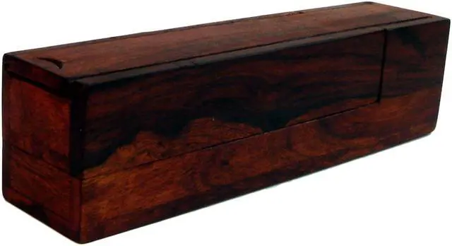Alt view image 2 of 7 - Wooden Writing Box Antique Walnut Wood Box Set with Pen