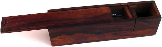 Alt view image 4 of 7 - Wooden Writing Box Antique Walnut Wood Box Set with Pen