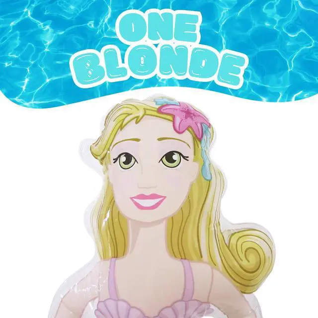 Alt view image 6 of 7 - Inflatable Girls Mermaid Pool Floats - Perfect for Mermaid Birthday Decorations, Floats Kids, Toddler Floaties - Water Toys for Kids - Swimming Pool Party, Birthday Favors - 2pc Swim Tails 34" Long