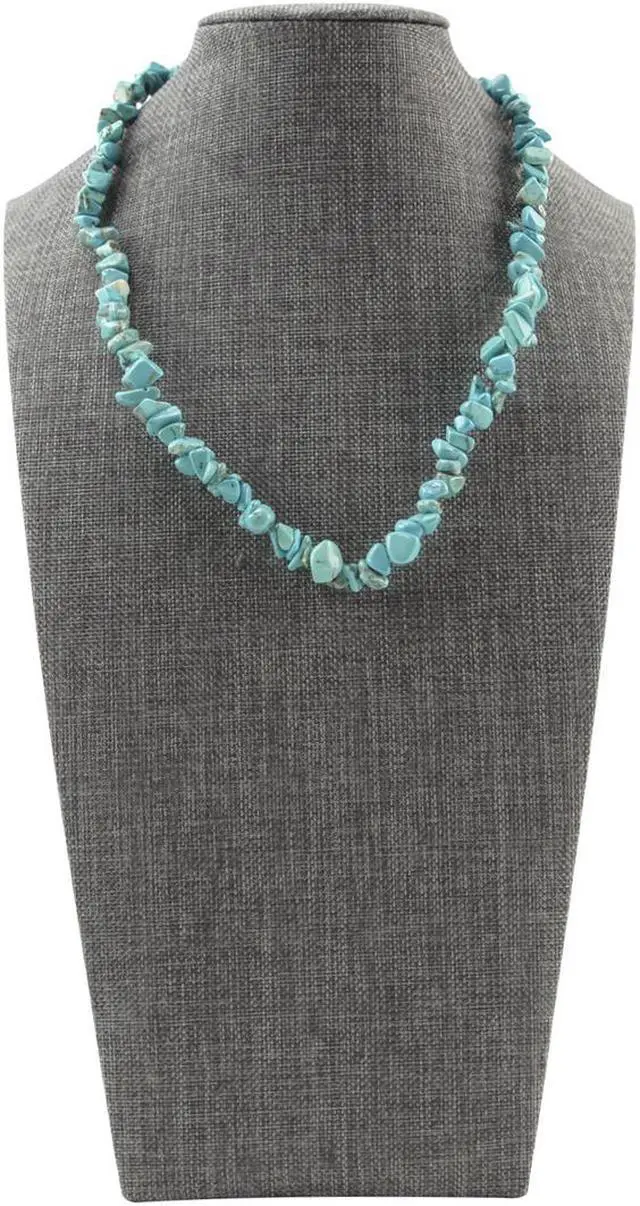 Alt view image 2 of 4 - Treasure Gurus Turquoise Bead Gemstone Necklace Reiki Healing Stone Womens Chakra Fashion Jewelry