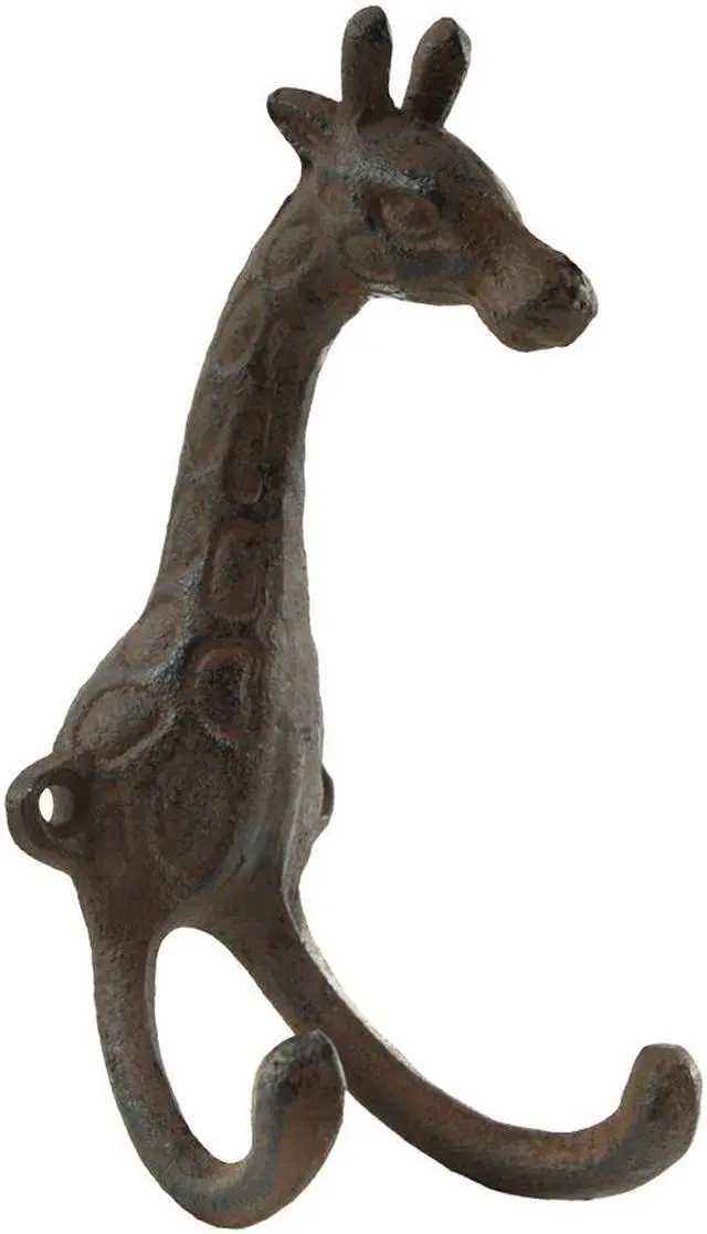 Main image of Treasure Gurus Metal Giraffe 3D Towel Hook Bib Coat Hat Holder Kids Room Zoo Animal Wall Decor