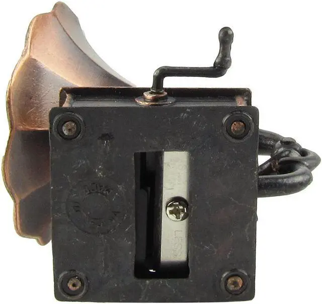 Alt view image 6 of 8 - Treasure Gurus 1:12 Scale Miniature Phonograph Dollhouse Accessory Gramophone Pencil Sharpener