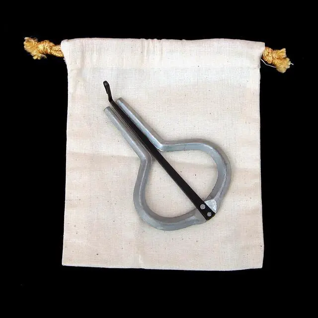 Alt view image 2 of 2 - Metal Musical Jaw Jew's Harp Mouth Instrument