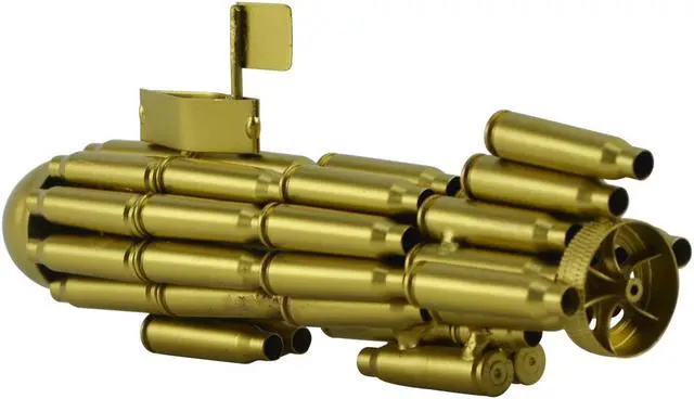 Alt view image 2 of 3 - Gun Bullet Casings Shells Shaped Model Navy Diving Sub Submarine Military Gift