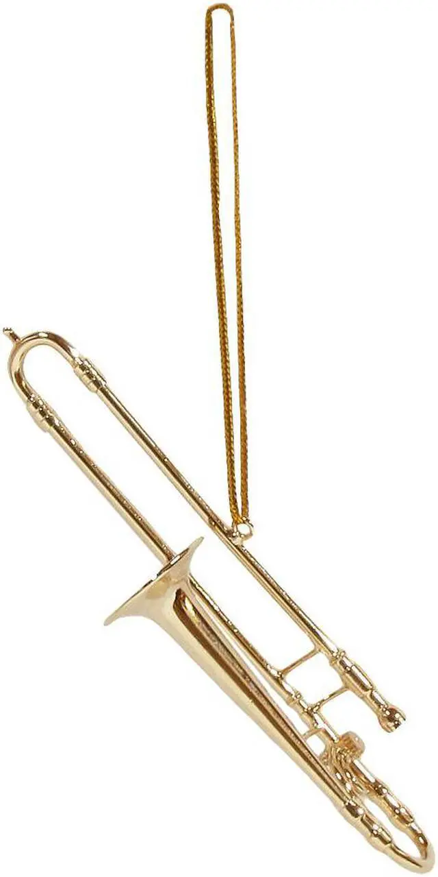 Main image of Treasure Gurus Miniature Trombone Realisitc Musical Instrument Ornament
