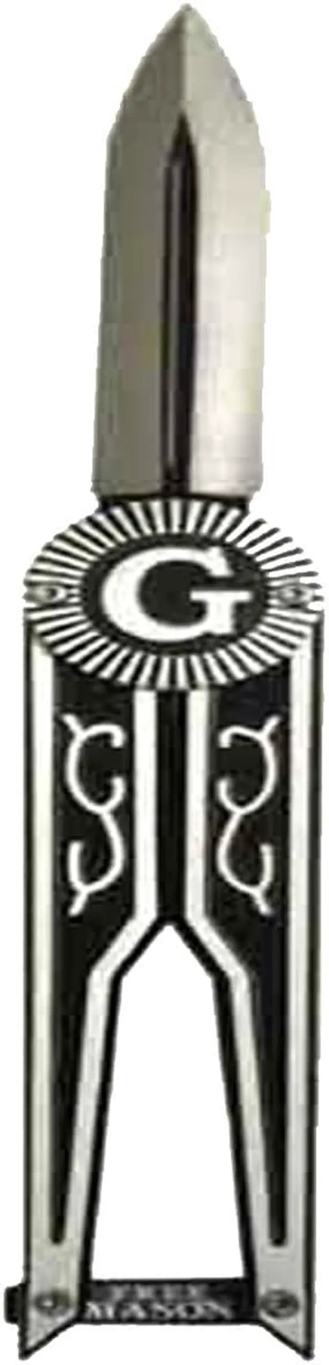 Alt view image 3 of 3 - Free Mason Seal G Square & Compasses Folding Pocket Knife