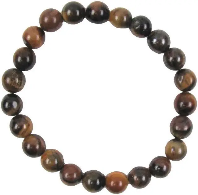 Main image of Treasure Gurus Natural Tiger Eye Gemstone Bead Chakra Energy Cleansing Bracelet Reiki Stone Holistic Jewelry