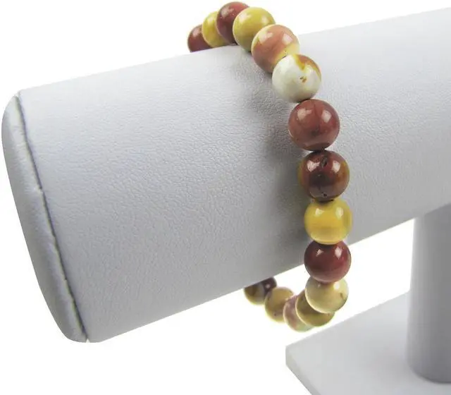 Alt view image 4 of 6 - Treasure Gurus 4mm Natural Mookaite Gemstone Bead Chakra Bracelet Jasper Reiki Stone Holistic Jewelry