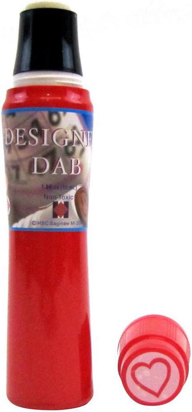 Alt view image 4 of 4 - Treasure Gurus Fast Dry Red Heart Shaped Bingo Dauber Vibrant Color Bright Ink Dot Art Dabber Marker