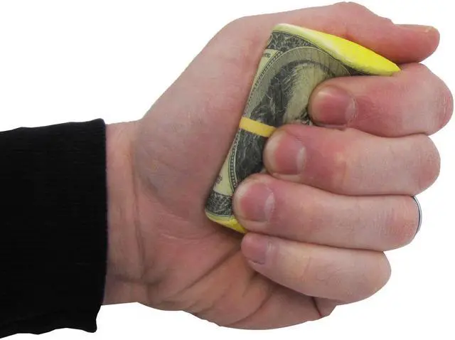 Alt view image 2 of 7 - Treasure Gurus Fake $100 Dollar Bill Roll Squish Stress Ball Anxiety Relief Foam Money Squeeze Toy