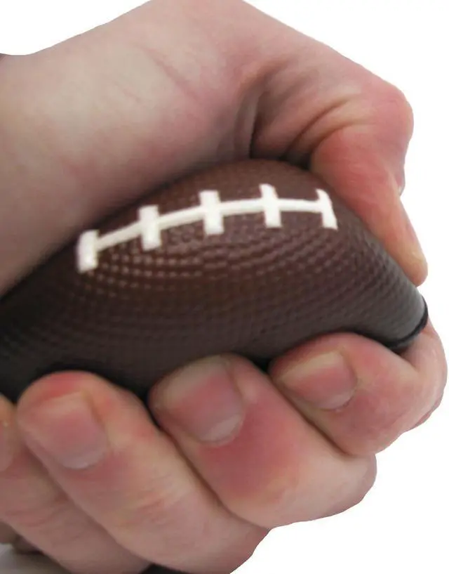 Alt view image 4 of 4 - Treasure Gurus Mini Football Sports Squish Toy Foam Anxiety Relief Sensory Squeeze Stress Ball Party Favor