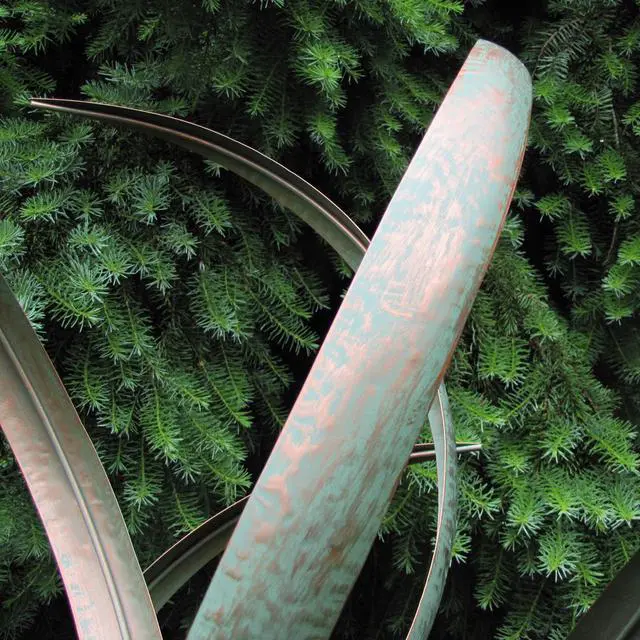 Alt view image 4 of 5 - Treasure Gurus Double Blade Kinetic Wind Spinner Huge Garden Yard Art Rustic Lawn Decor