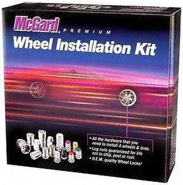 Alt view image 4 of 9 - McGard 84563 Jeep Wrangler Chrome Bulge Cone Seat Wheel Install Kit (1/2"-20)