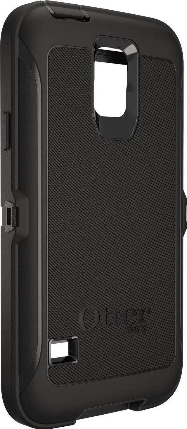 Alt view image 6 of 18 - OtterBox Defender Case for Samsung Galaxy S5 - Black/Black