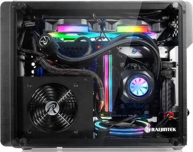 Alt view image 4 of 14 - RAIJINTEK ORCUS 240 RBW, an AIO Water cooler for CPU, with 2pcs 12025 ARGB PWM Fans, Copper water block, Durable and reliable PUMP, Rotating Blade with ARGB LED, Compatible with Intel & AMD Socket CPU