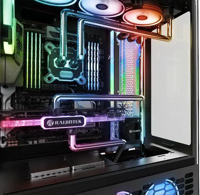 Alt view image 4 of 4 - RAIJINTEK ACHERON 360 D5 RBW, a water cooling Distribution-plate PUMP & 5V ARGB LED, High quality PMMA (Crystal clear), Easy mounting and connection in building loop, CPU, GPU, radiator & more DIY