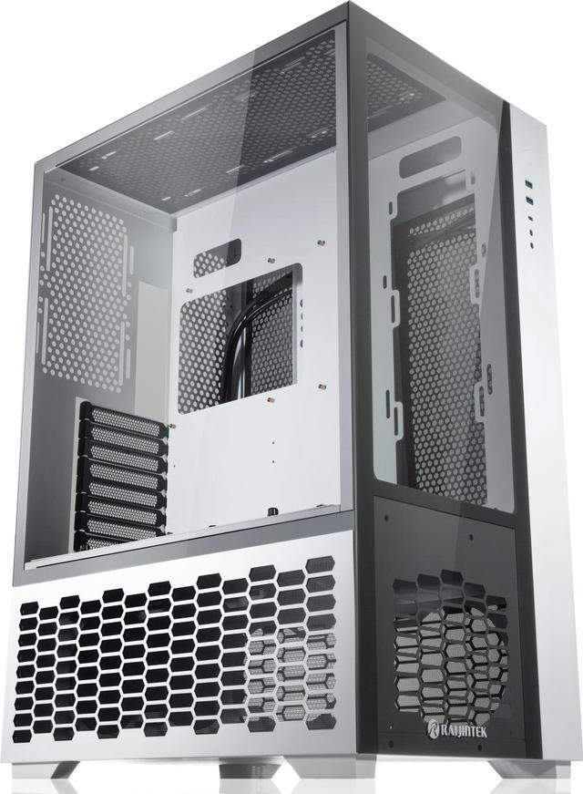 Main image of RAIJINTEK PAEAN PREMIUM WHITE supports ATX M/B, amazing compatibility of max. 12 fans (12025) & 1×14025 fan at the rear. 2×2.5" SSD or 2×2.5" HDD or 2×3.5" HDD, 430mm VGA card, Type C×1 + USB3.0×2.