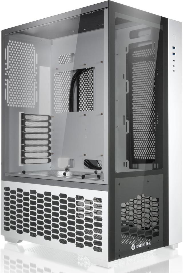 Alt view image 6 of 7 - RAIJINTEK PAEAN PREMIUM WHITE supports ATX M/B, amazing compatibility of max. 12 fans (12025) & 1×14025 fan at the rear. 2×2.5" SSD or 2×2.5" HDD or 2×3.5" HDD, 430mm VGA card, Type C×1 + USB3.0×2.