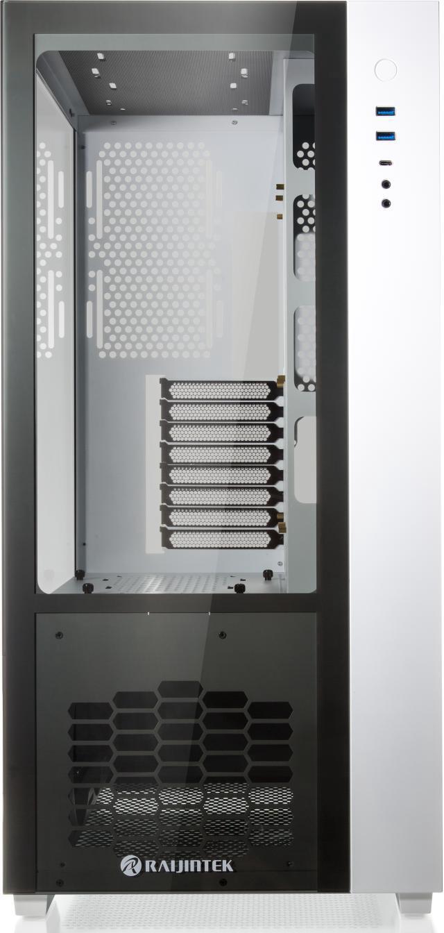 Alt view image 4 of 7 - RAIJINTEK PAEAN PREMIUM WHITE supports ATX M/B, amazing compatibility of max. 12 fans (12025) & 1×14025 fan at the rear. 2×2.5" SSD or 2×2.5" HDD or 2×3.5" HDD, 430mm VGA card, Type C×1 + USB3.0×2.